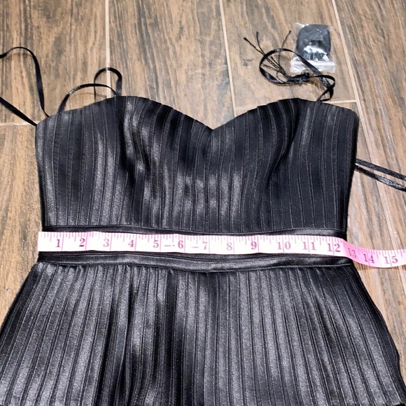 BCBGMaxAzria black strapless sweetheart peplum dress - Picture 4 of 10